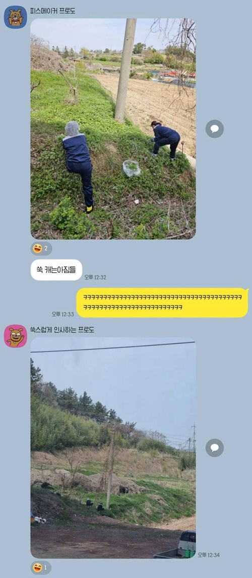 시골 회사 간식 시간