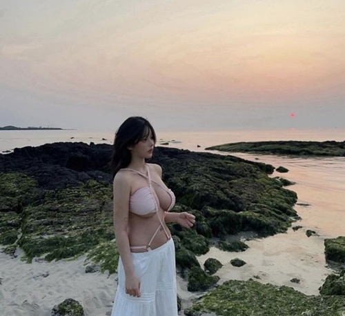 해변의 미인
