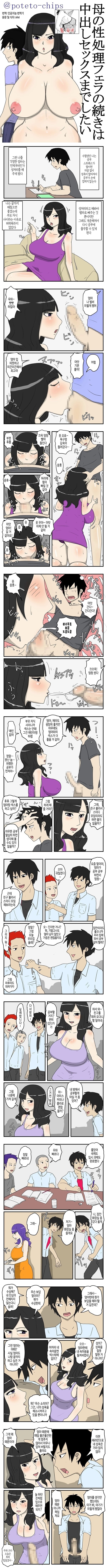 엄마의 성 처리 펠라에 이어 질내ㅅ정 ㅅ스까지 하고 싶다